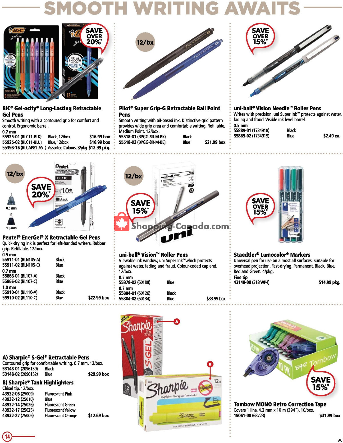 Basics Office Products flyer from Friday March 1, 2024 to Sunday March 31, 2024 - page 14