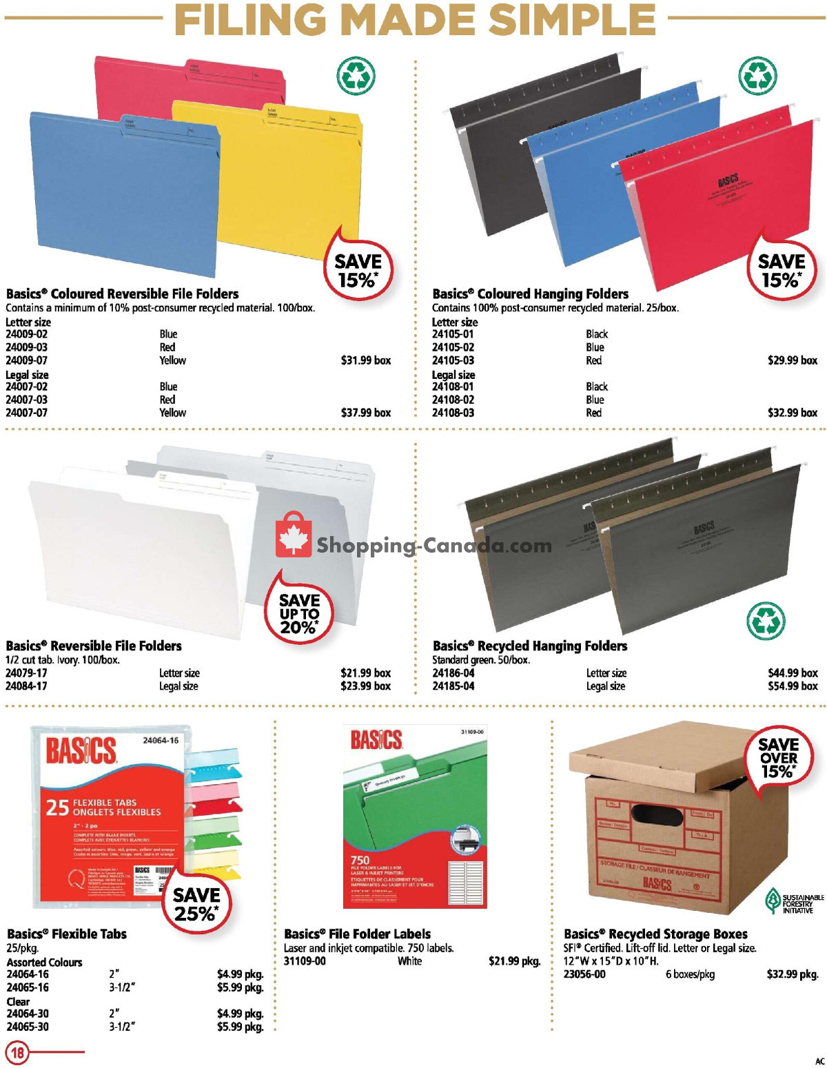 Basics Office Products flyer from Friday March 1, 2024 to Sunday March 31, 2024 - page 18