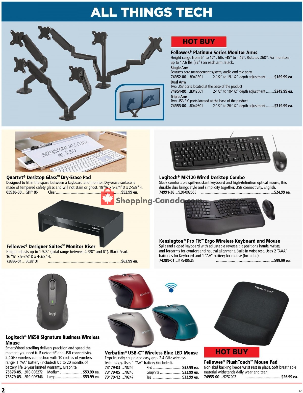 Basics Office Products Canada, flyer - Monthly Offer - Prices are ...
