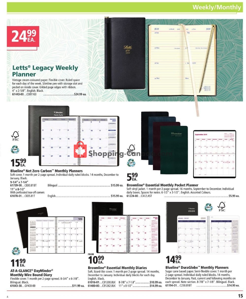 Basics Office Products flyer from Monday July 1, 2019 to Tuesday December 31, 2019 - page 15