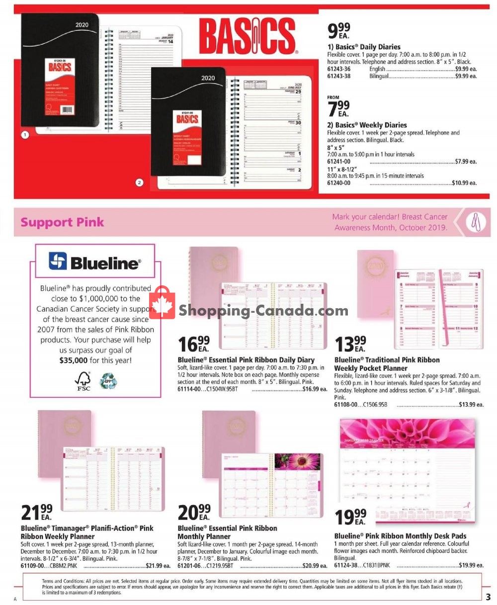 Basics Office Products flyer from Monday July 1, 2019 to Tuesday December 31, 2019 - page 3