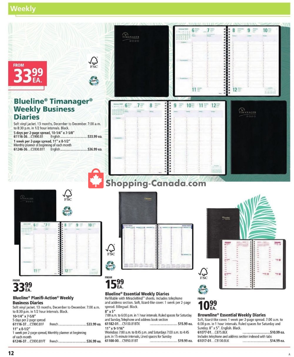 Basics Office Products flyer from Monday July 1, 2019 to Tuesday December 31, 2019 - page 12