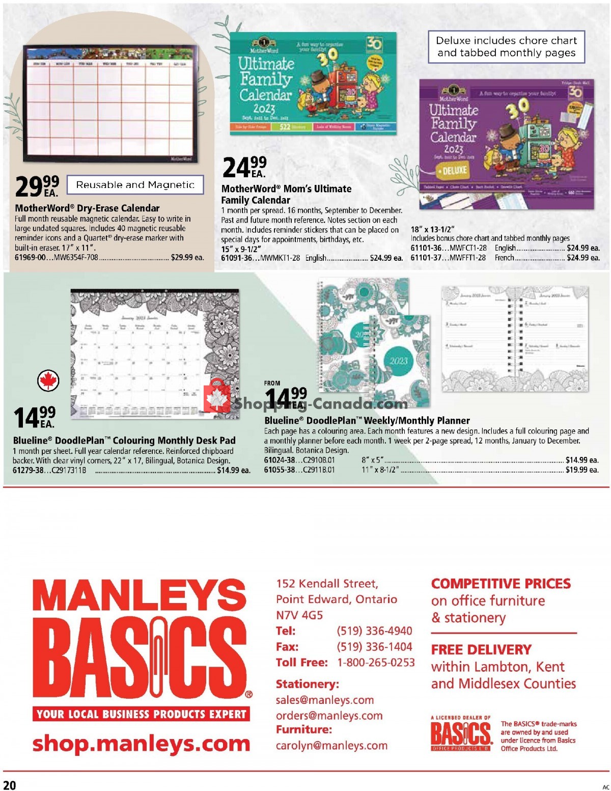 Basics Office Products flyer from Friday July 1, 2022 to Saturday December 31, 2022 - page 20