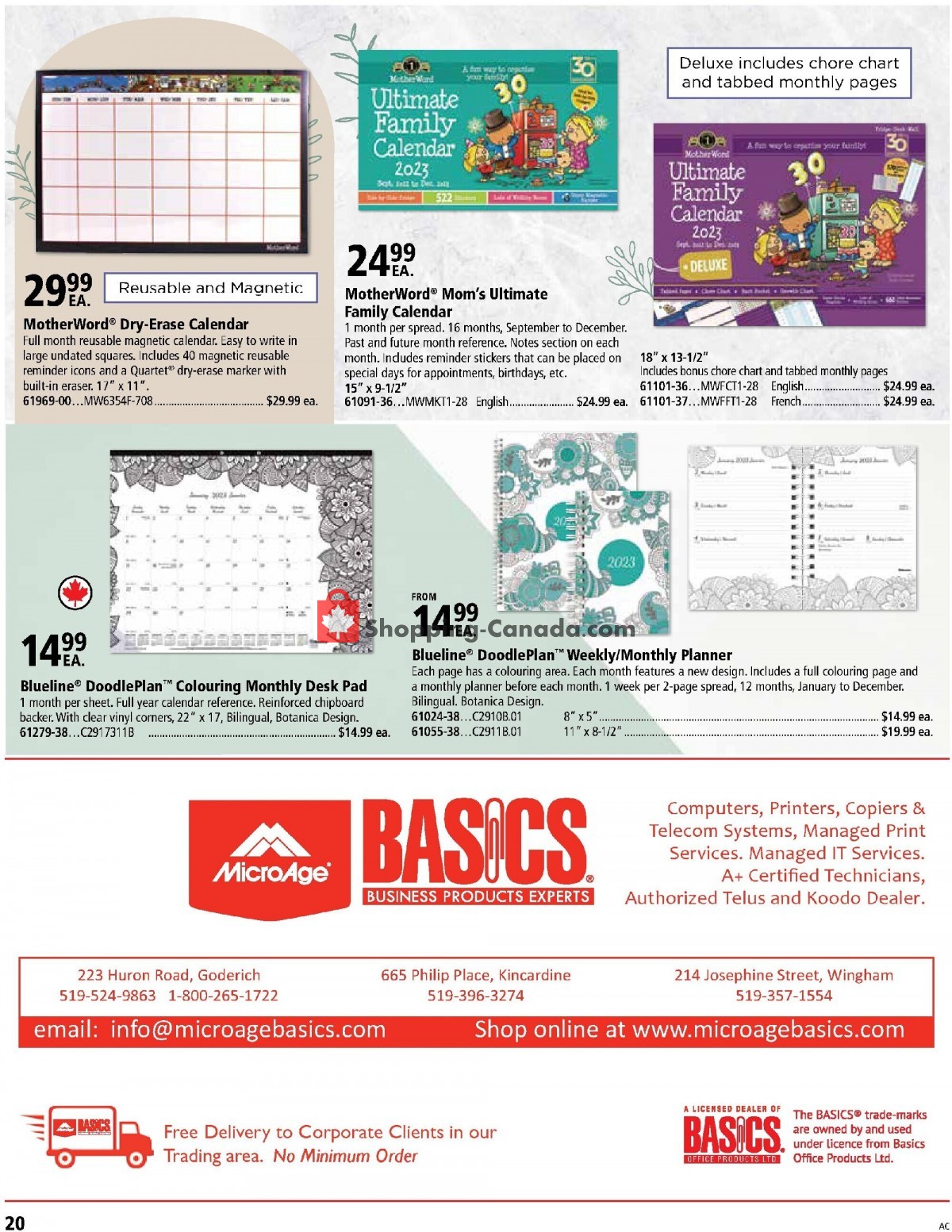 Basics Office Products flyer from Friday July 1, 2022 to Saturday December 31, 2022 - page 20