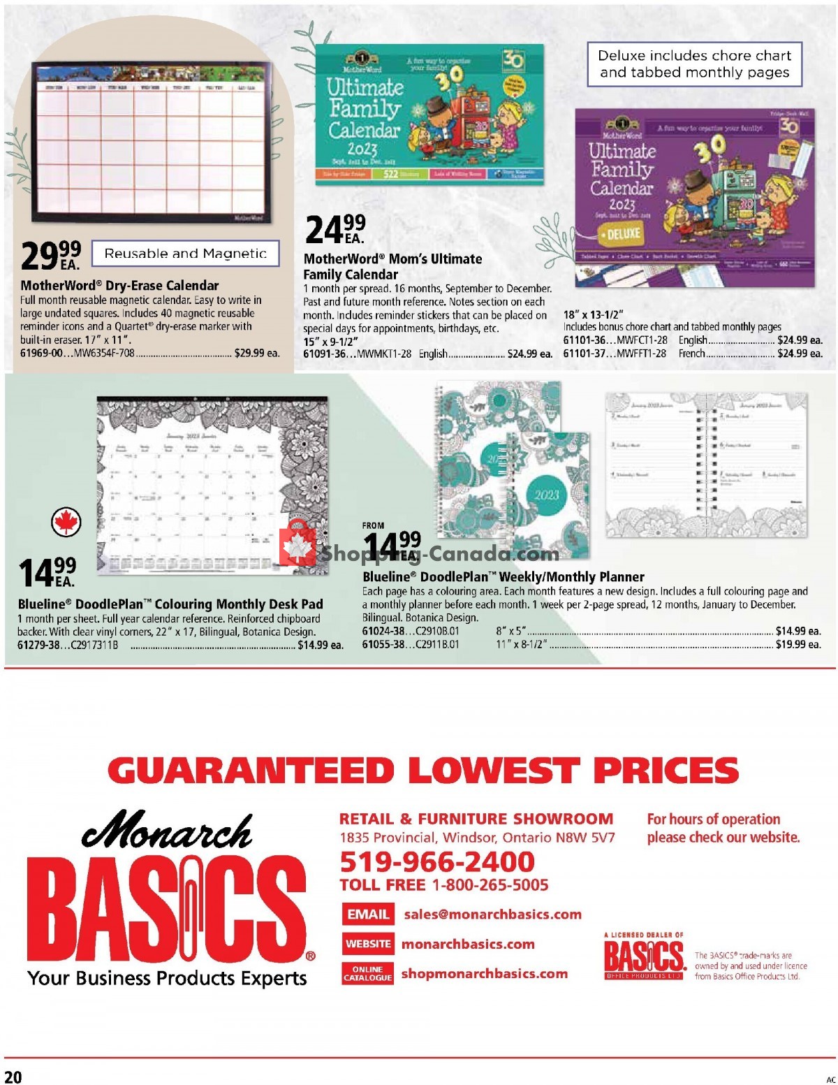 Basics Office Products flyer from Friday July 1, 2022 to Saturday December 31, 2022 - page 20