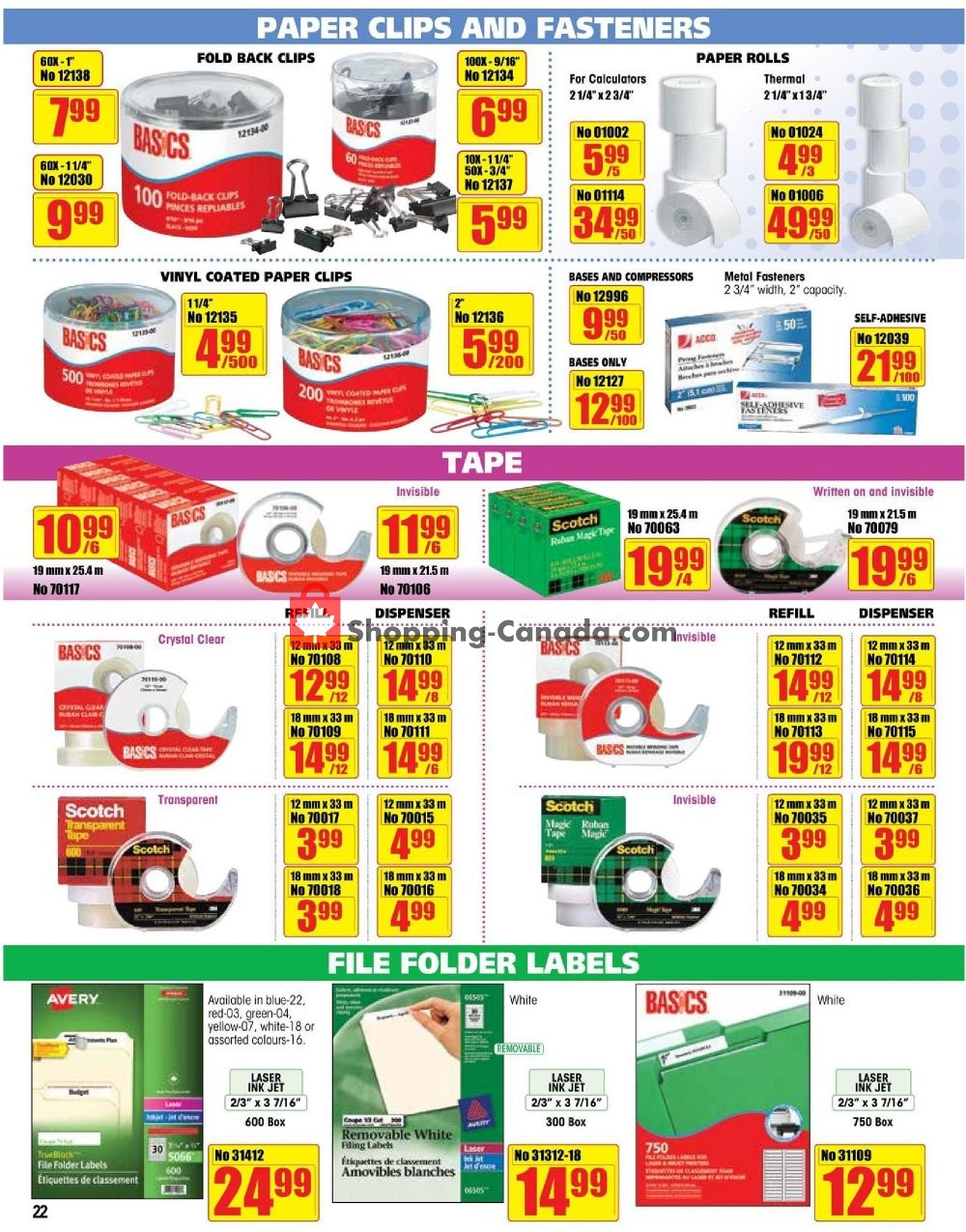 Basics Office Products flyer from Wednesday May 1, 2019 to Sunday June 30, 2019 - page 22