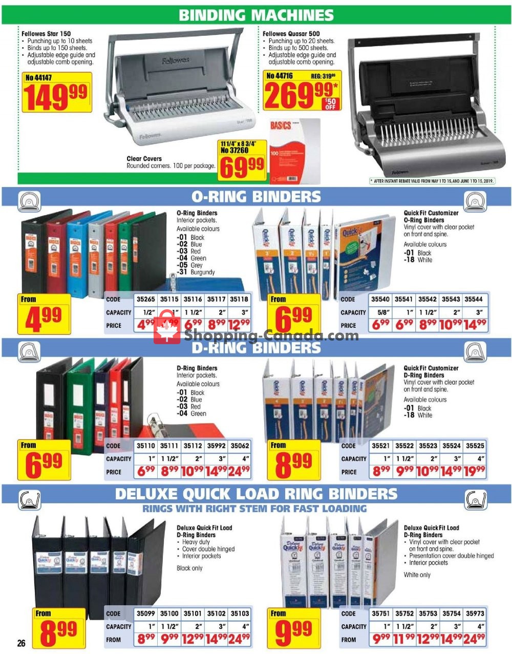 Basics Office Products flyer from Wednesday May 1, 2019 to Sunday June 30, 2019 - page 26