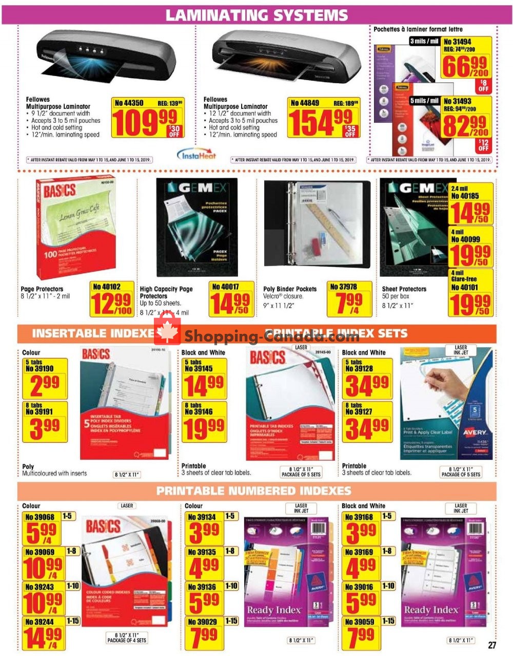 Basics Office Products flyer from Wednesday May 1, 2019 to Sunday June 30, 2019 - page 27