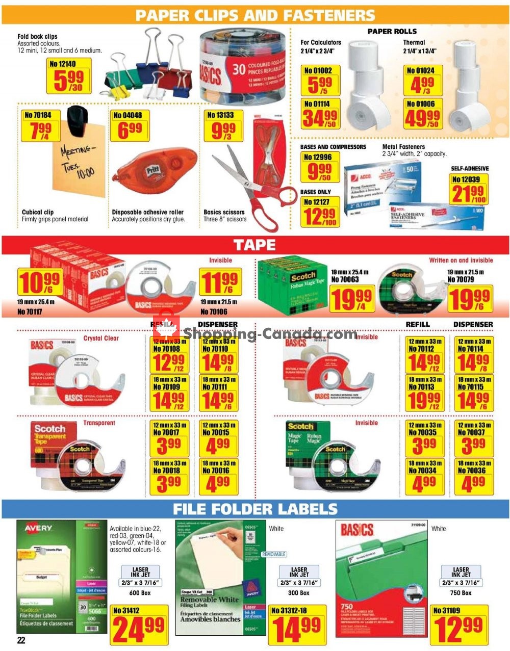 Basics Office Products flyer from Monday July 1, 2019 to Saturday August 31, 2019 - page 22