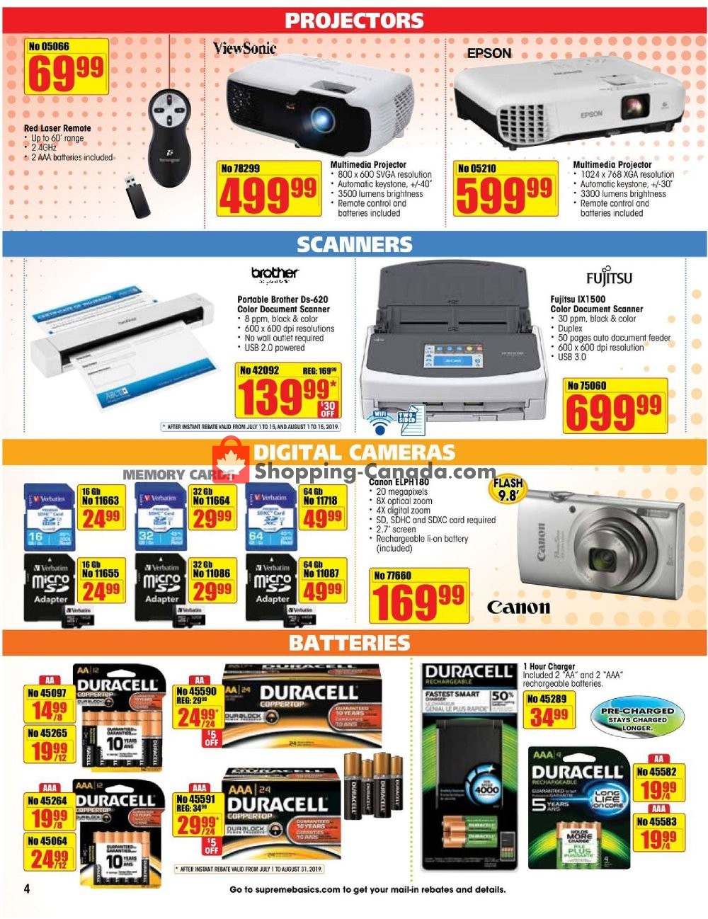 Basics Office Products flyer from Monday July 1, 2019 to Saturday August 31, 2019 - page 4
