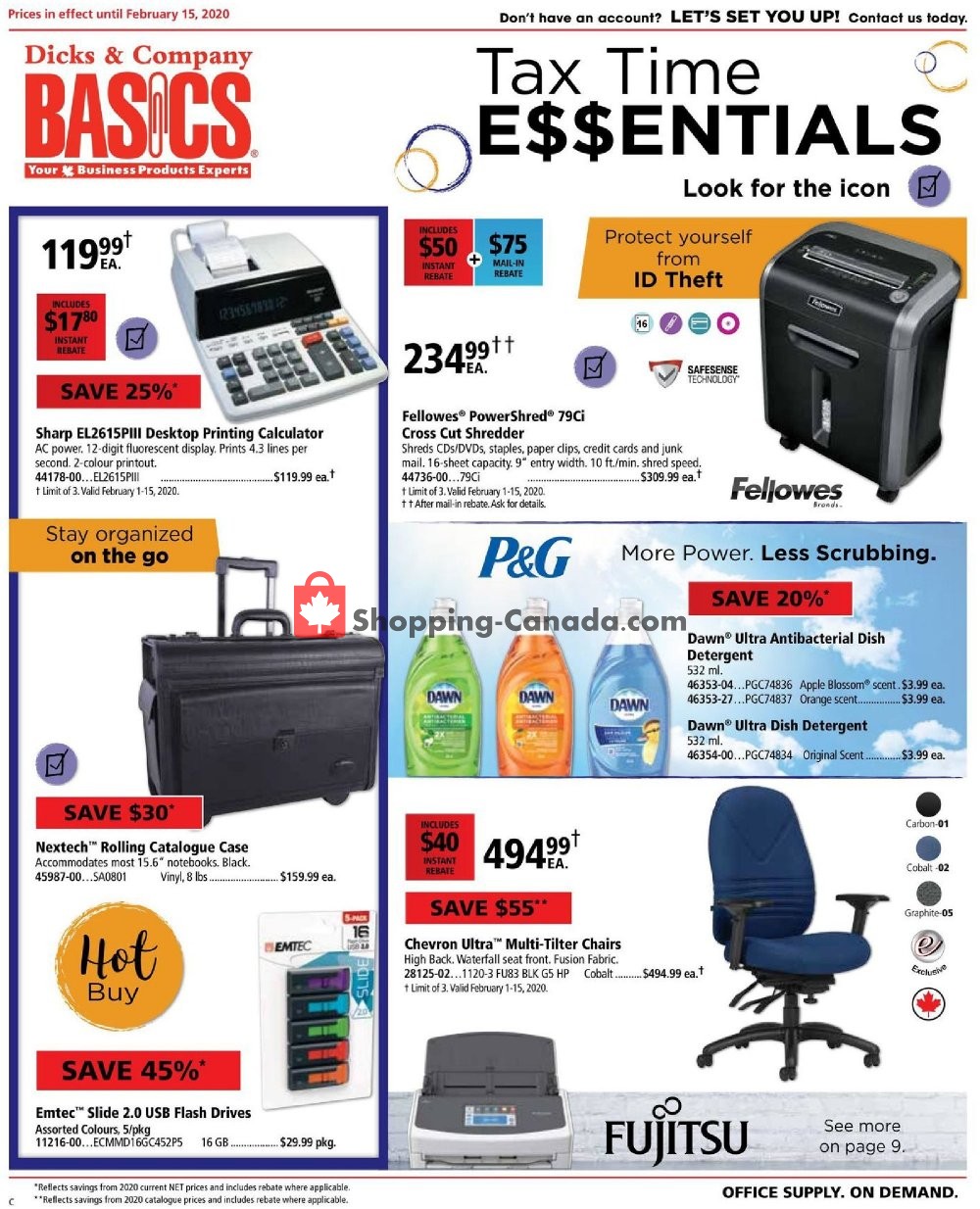 Basics Office Products flyer from Saturday February 1, 2020 to Saturday February 15, 2020 - page 1
