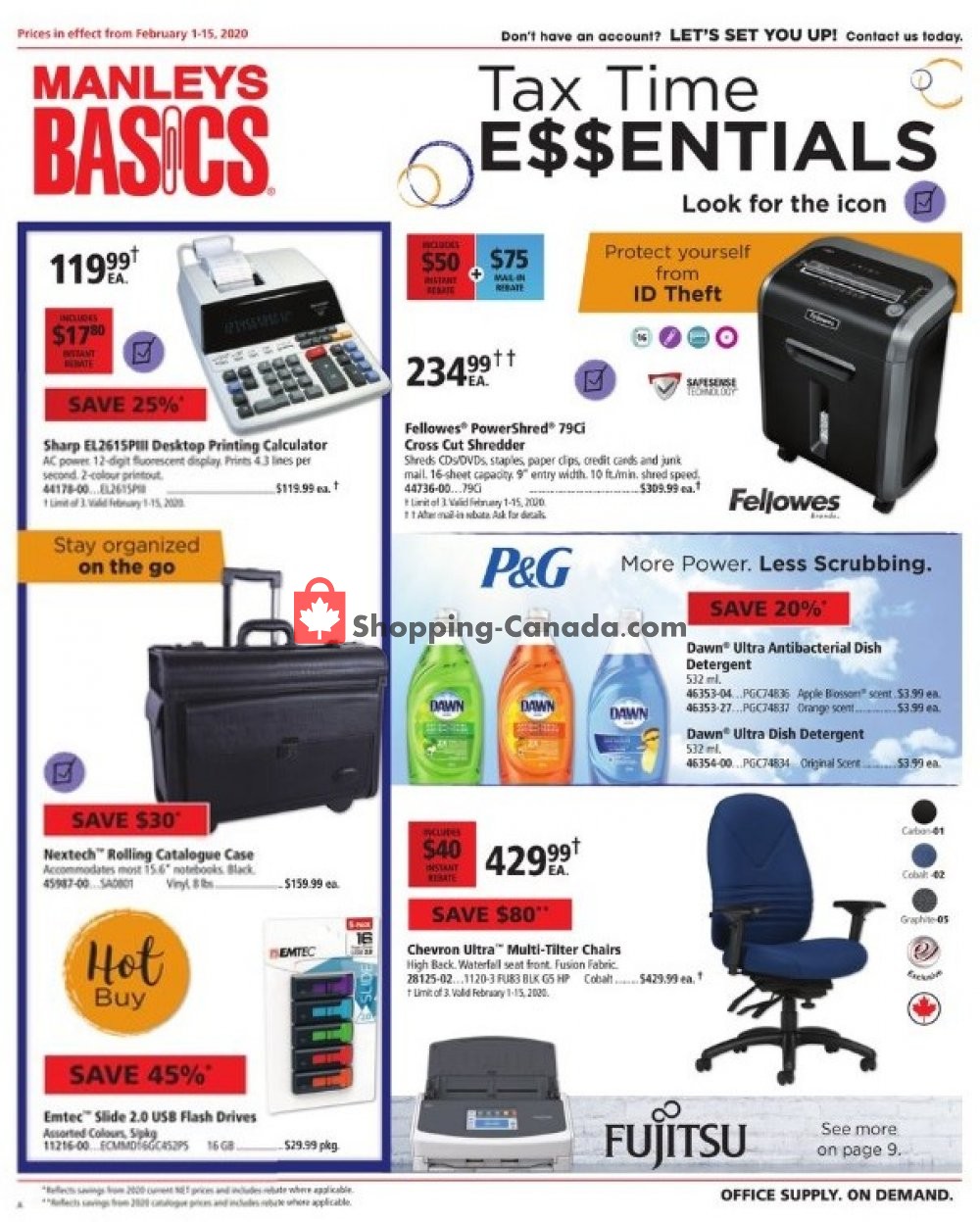 Basics Office Products flyer from Saturday February 1, 2020 to Saturday February 15, 2020 - page 1