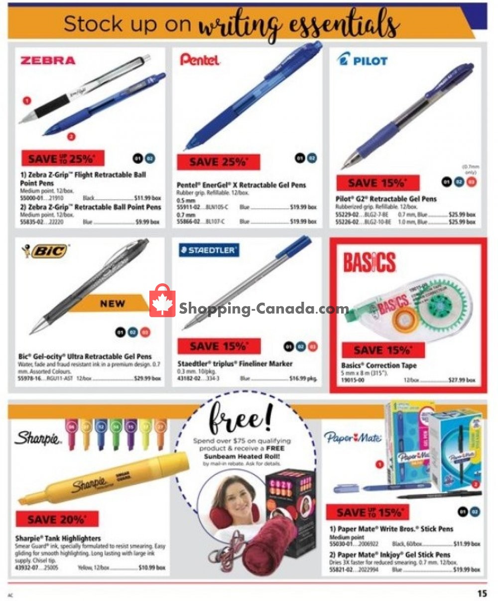 Basics Office Products flyer from Saturday February 1, 2020 to Saturday February 15, 2020 - page 15