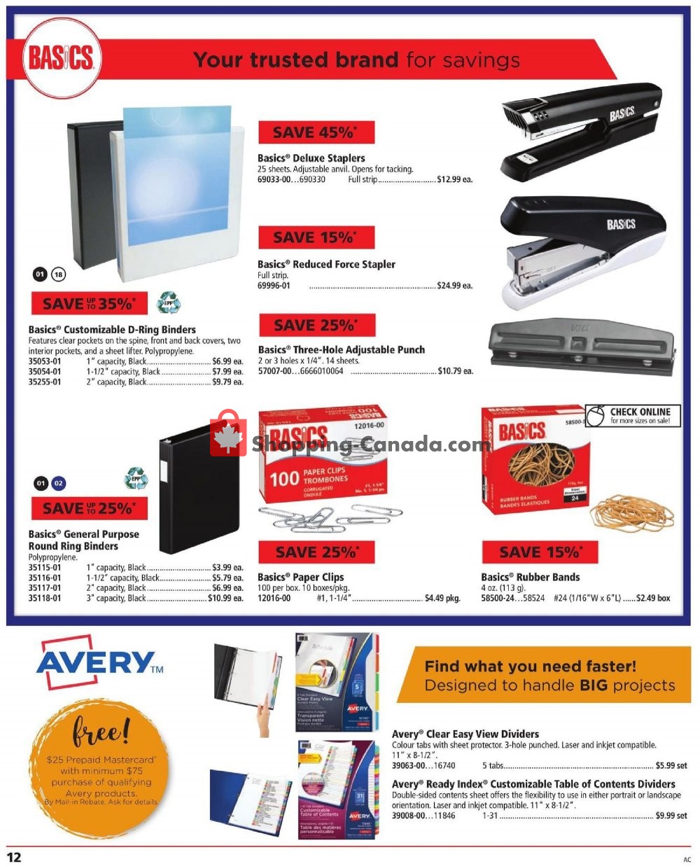 Basics Office Products flyer from Friday February 1, 2019 to Friday February 15, 2019 - page 12