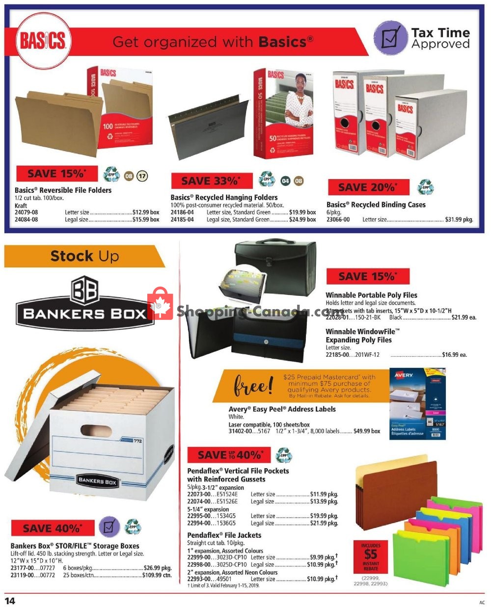 Basics Office Products flyer from Friday February 1, 2019 to Friday February 15, 2019 - page 14