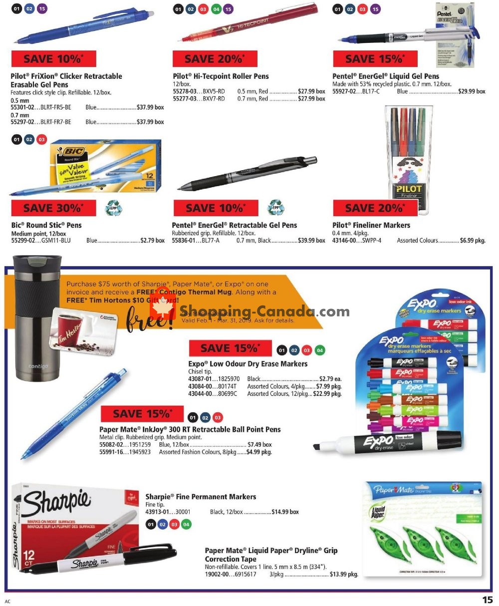 Basics Office Products flyer from Friday February 1, 2019 to Friday February 15, 2019 - page 15