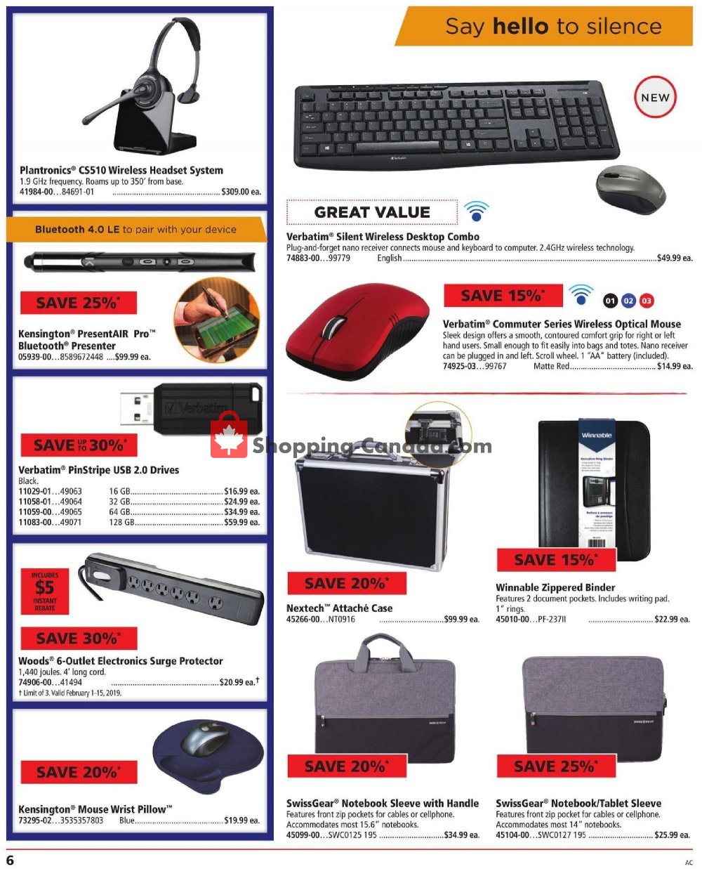Basics Office Products flyer from Friday February 1, 2019 to Friday February 15, 2019 - page 6