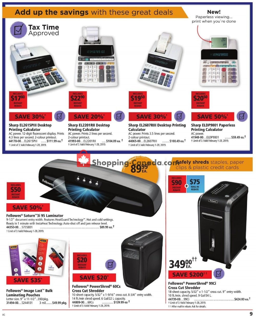 Basics Office Products flyer from Friday February 1, 2019 to Friday February 15, 2019 - page 9