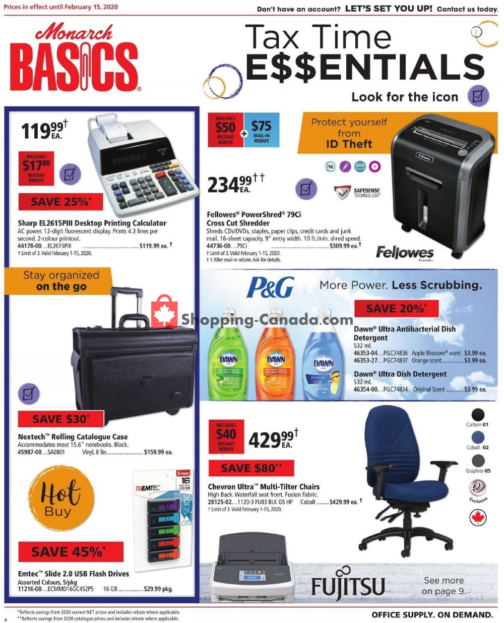 Basics Office Products flyer from Saturday February 1, 2020 to Saturday February 15, 2020 - page 1
