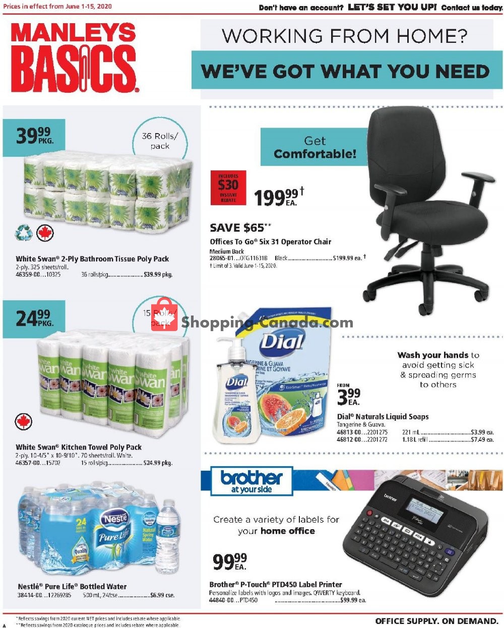 Basics Office Products flyer from Monday June 1, 2020 to Monday June 15, 2020 - page 1