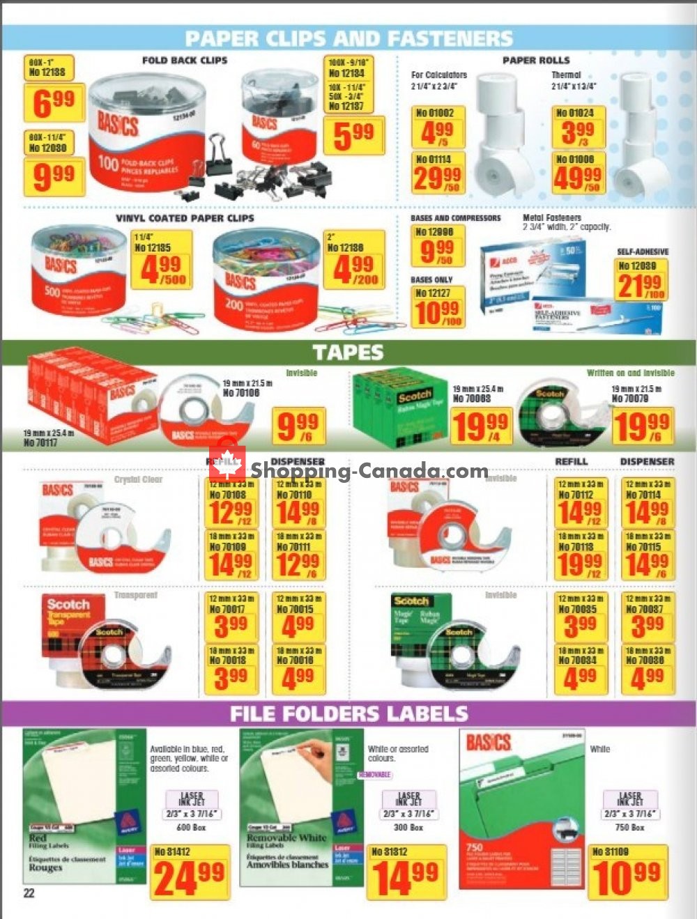 Basics Office Products flyer from Tuesday January 1, 2019 to Thursday February 28, 2019 - page 22
