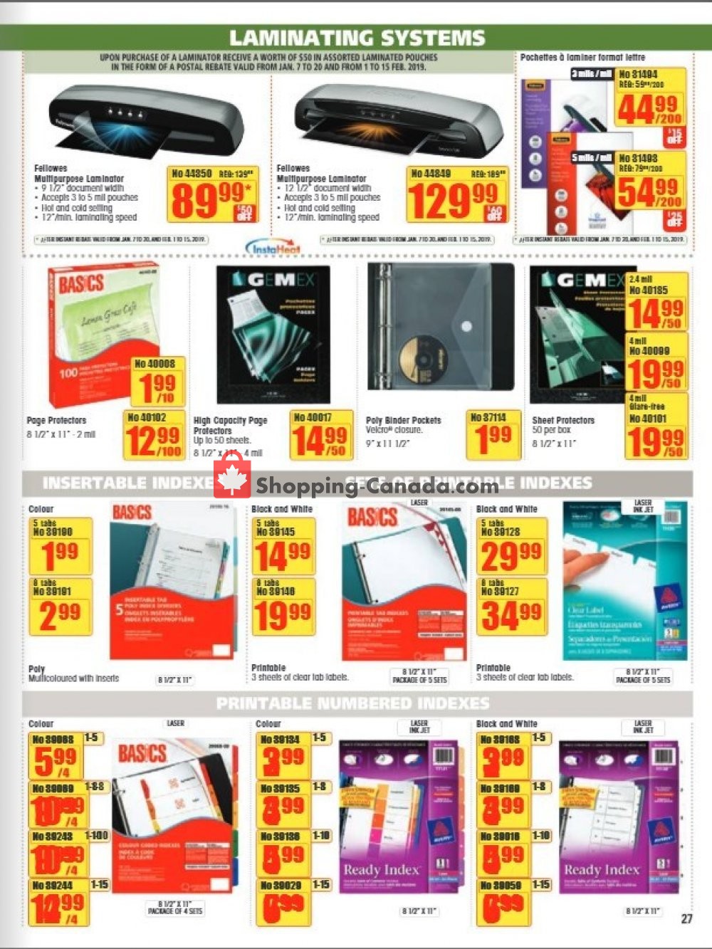 Basics Office Products flyer from Tuesday January 1, 2019 to Thursday February 28, 2019 - page 27