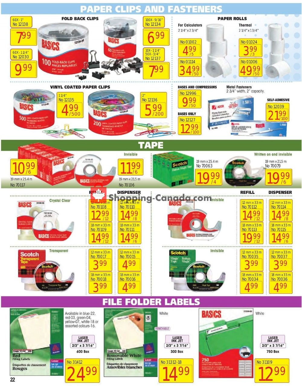 Basics Office Products flyer from Tuesday January 1, 2019 to Thursday February 28, 2019 - page 22