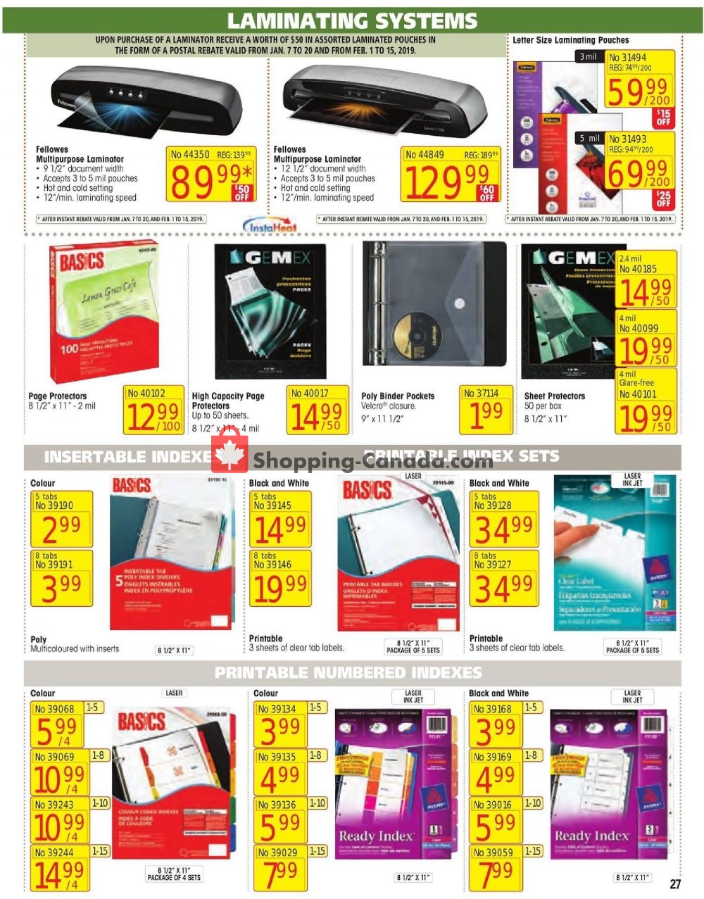 Basics Office Products flyer from Tuesday January 1, 2019 to Thursday February 28, 2019 - page 27