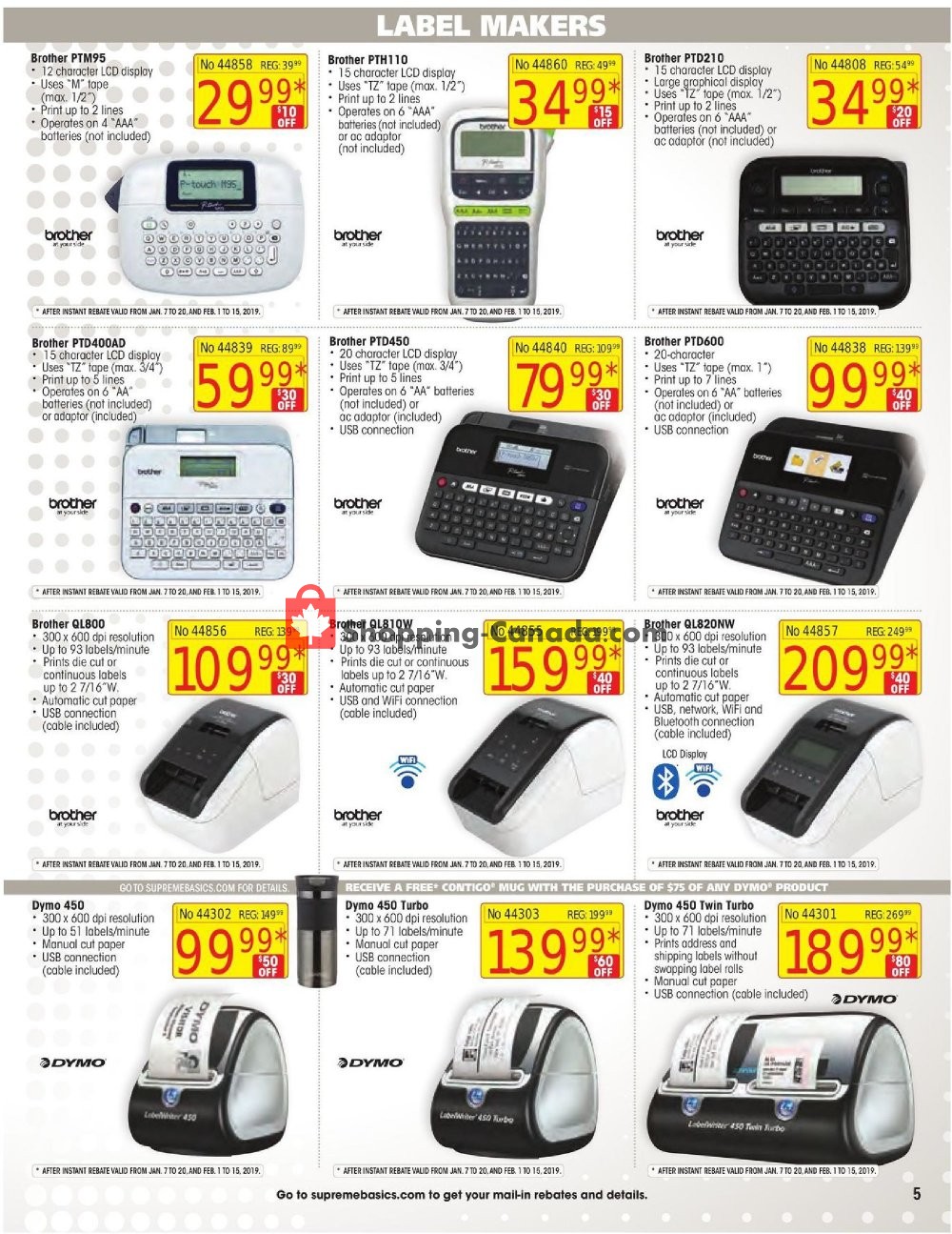 Basics Office Products flyer from Tuesday January 1, 2019 to Thursday February 28, 2019 - page 5