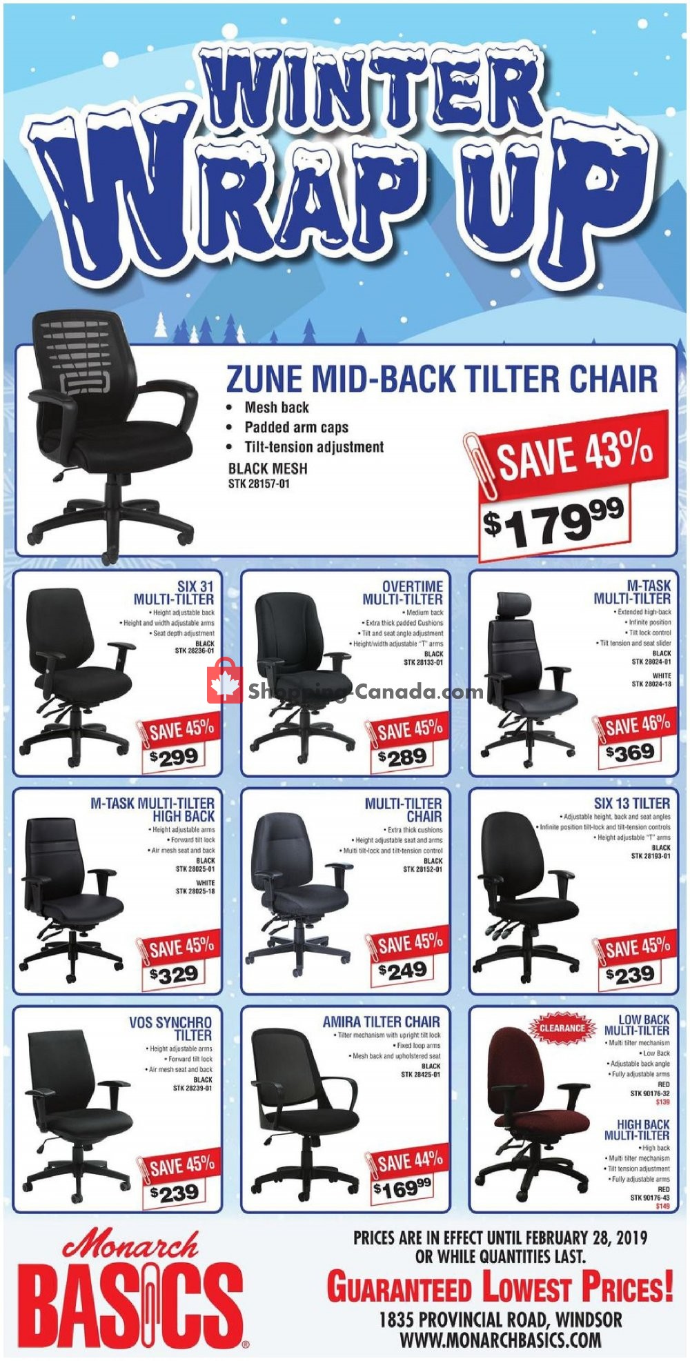 Basics Office Products flyer from Wednesday February 6, 2019 to Thursday February 28, 2019 - page 1