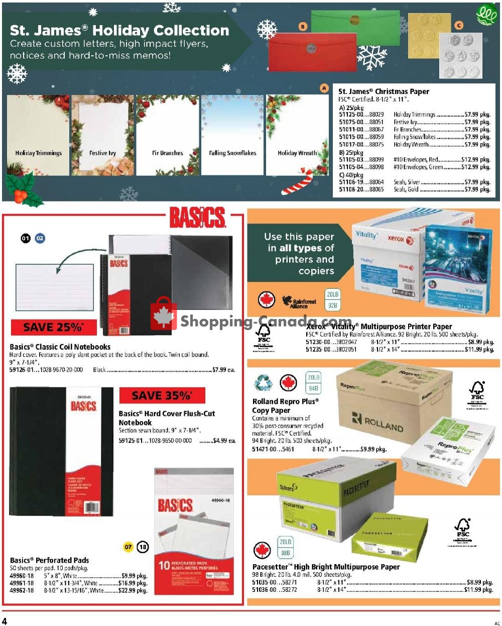 Basics Office Products flyer from Friday October 16, 2020 to Saturday November 14, 2020 - page 4