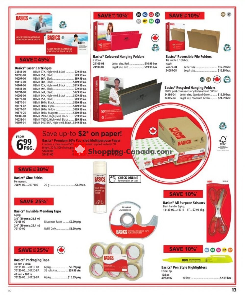 Basics Office Products flyer from Saturday December 1, 2018 to Saturday December 15, 2018 - page 13
