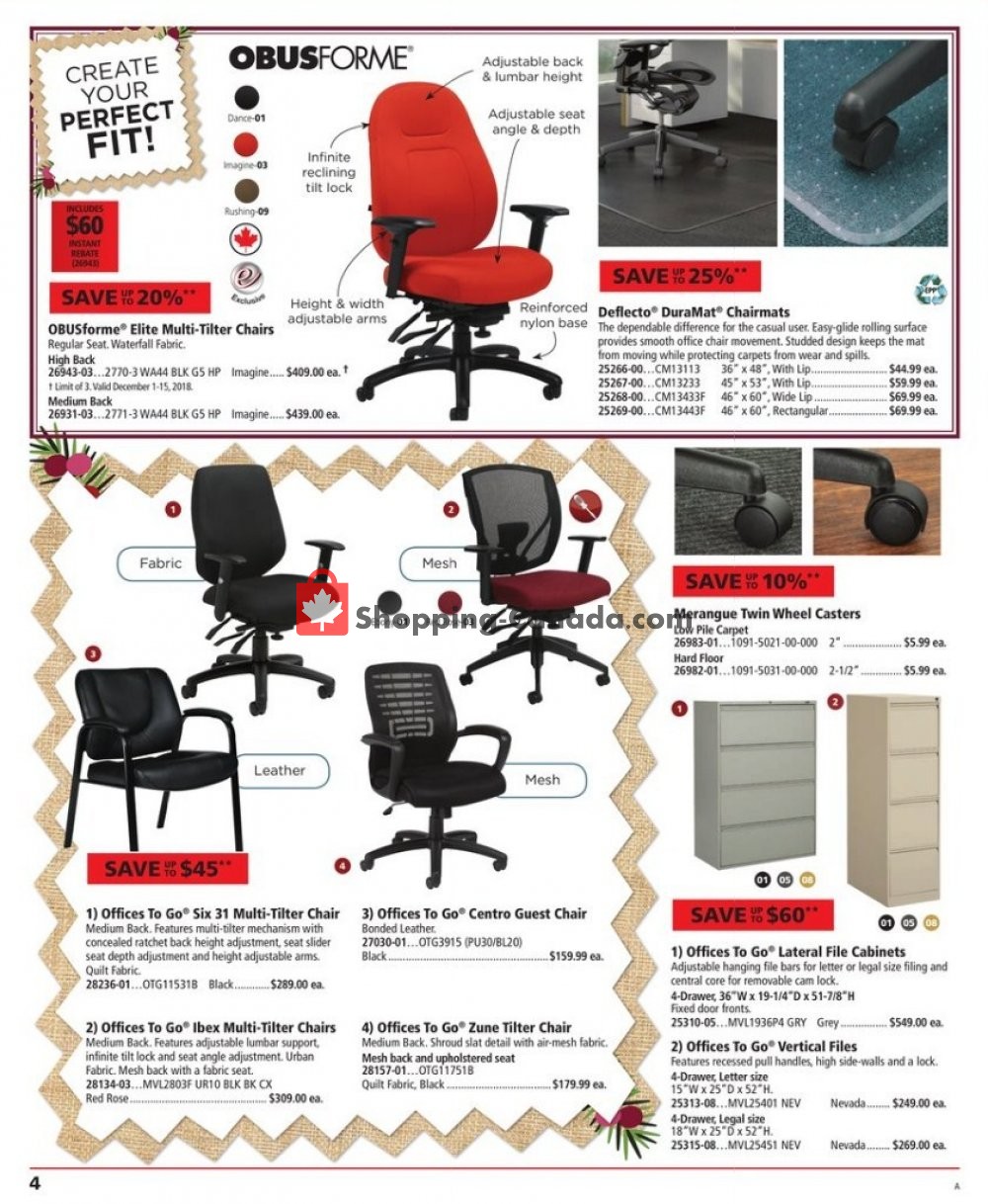 Basics Office Products flyer from Saturday December 1, 2018 to Saturday December 15, 2018 - page 4
