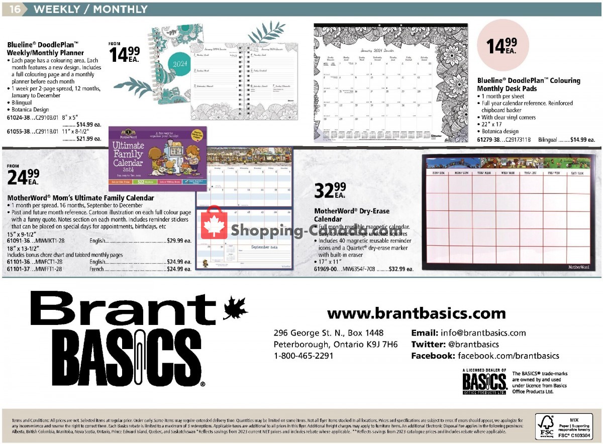 Basics Office Products flyer from Monday January 1, 2024 to Tuesday December 31, 2024 - page 16