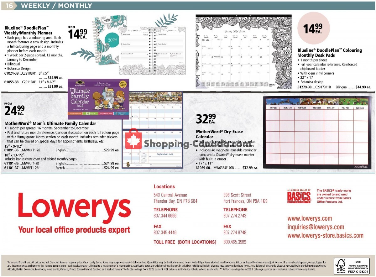 Basics Office Products flyer from Monday January 1, 2024 to Tuesday December 31, 2024 - page 16