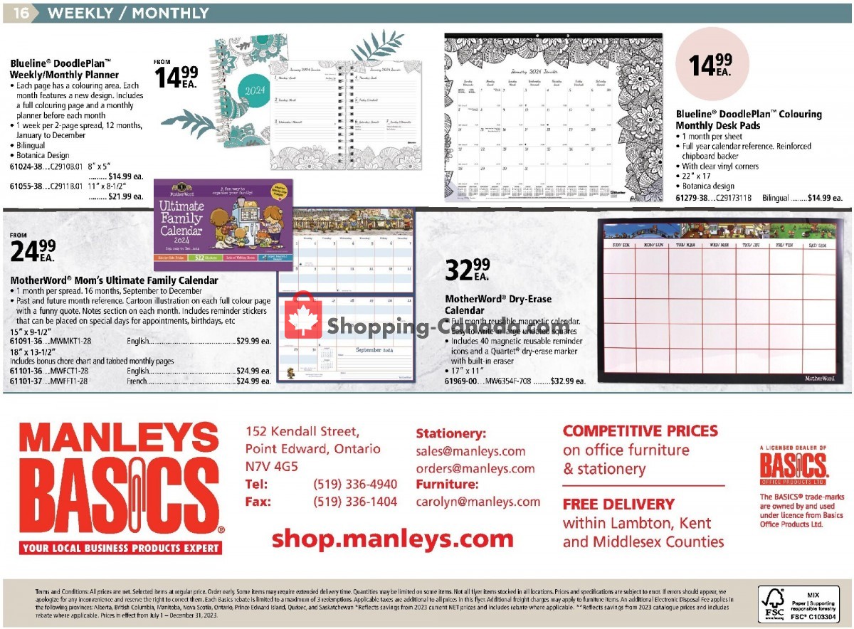 Basics Office Products flyer from Monday January 1, 2024 to Tuesday December 31, 2024 - page 16