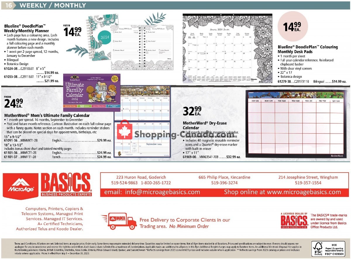 Basics Office Products flyer from Monday January 1, 2024 to Tuesday December 31, 2024 - page 16