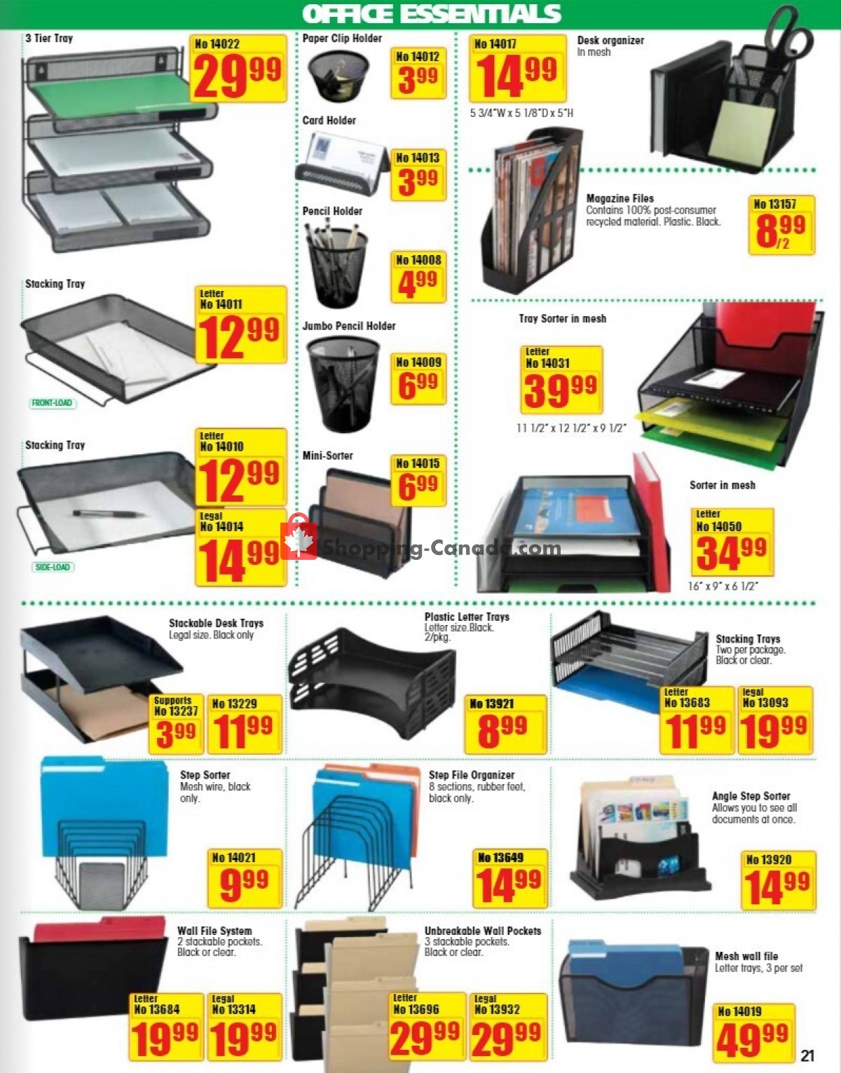 Basics Office Products flyer from Friday October 1, 2021 to Friday December 31, 2021 - page 21