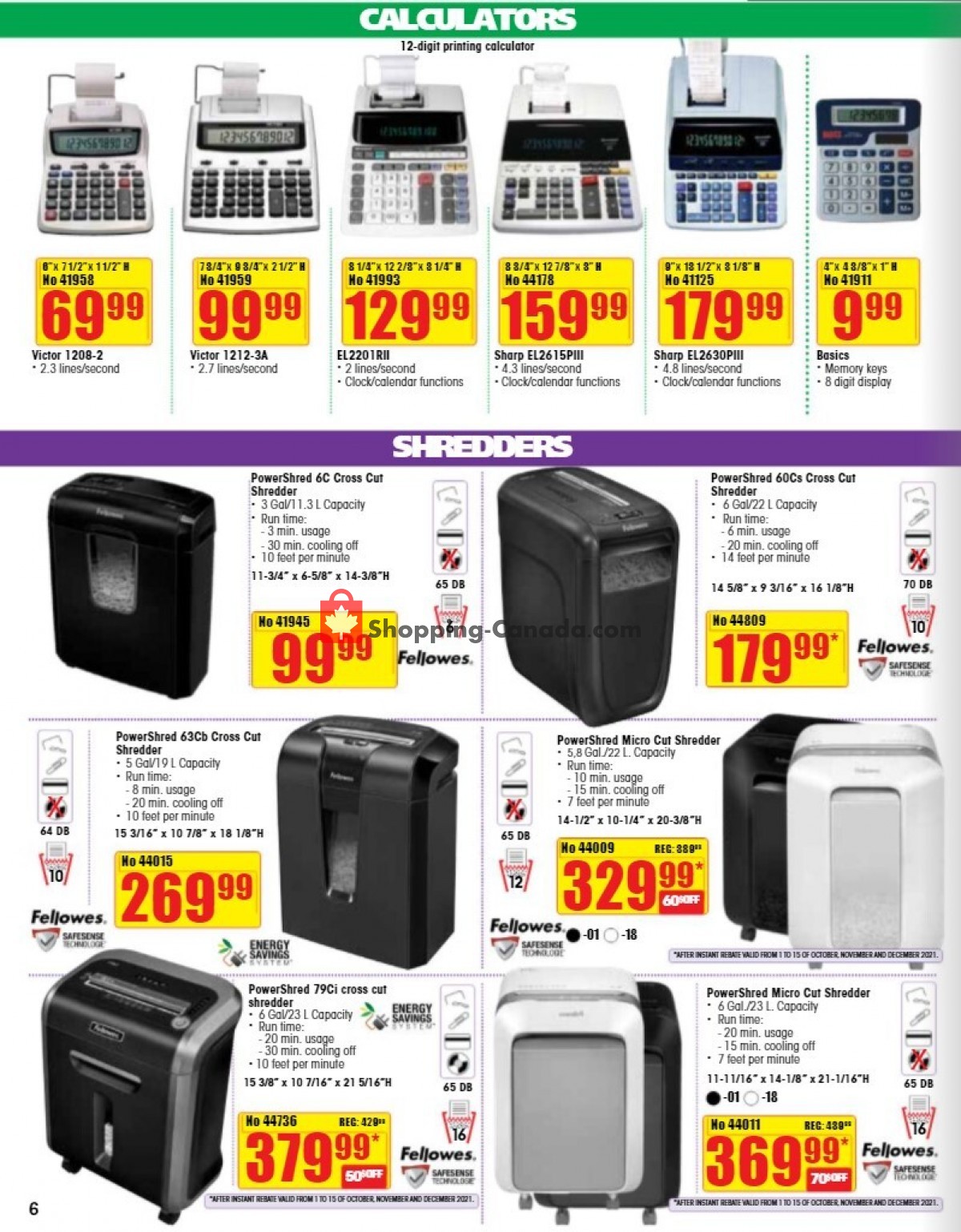 Basics Office Products flyer from Friday October 1, 2021 to Friday December 31, 2021 - page 6