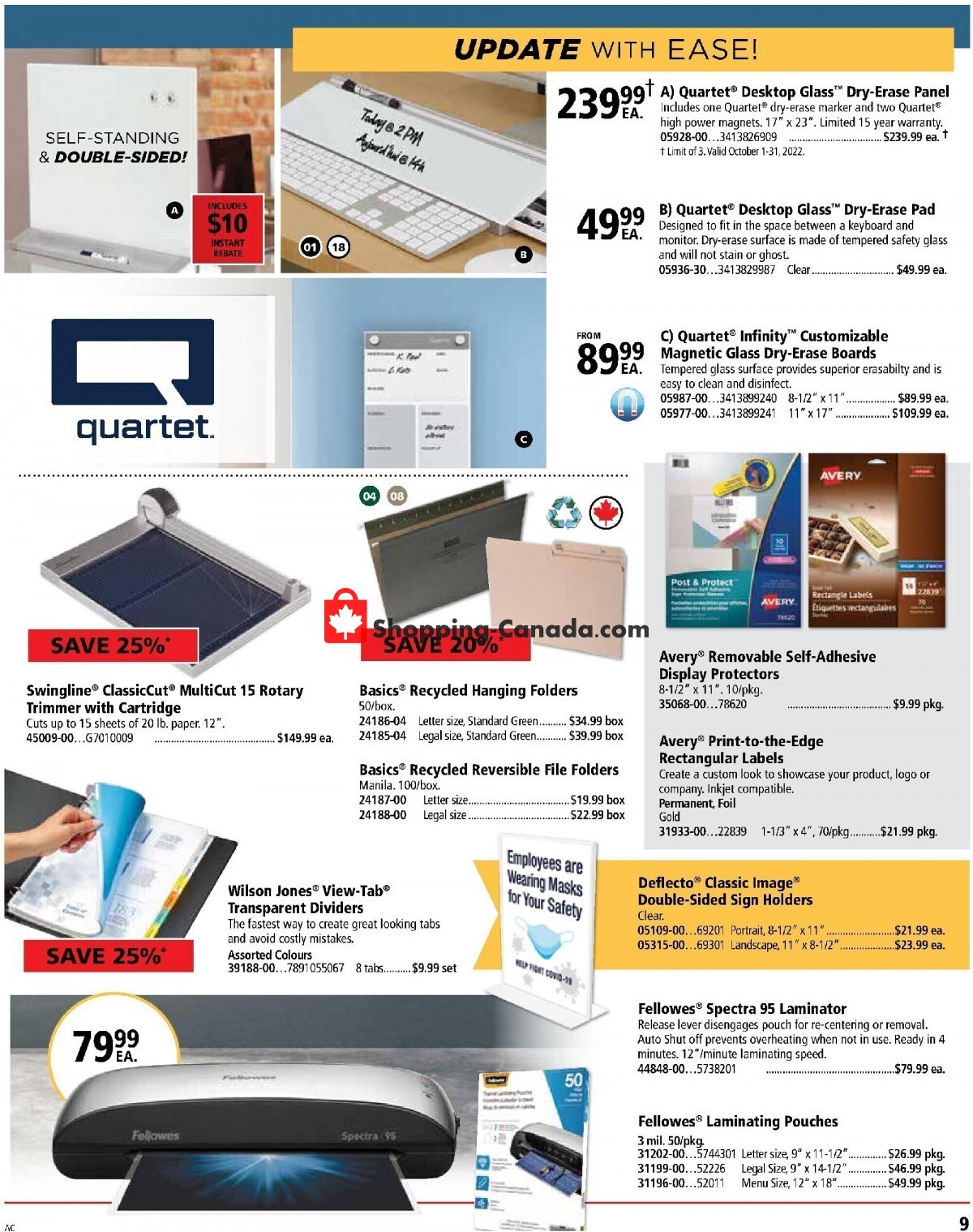 Basics Office Products flyer from Friday October 1, 2021 to Sunday October 31, 2021 - page 9