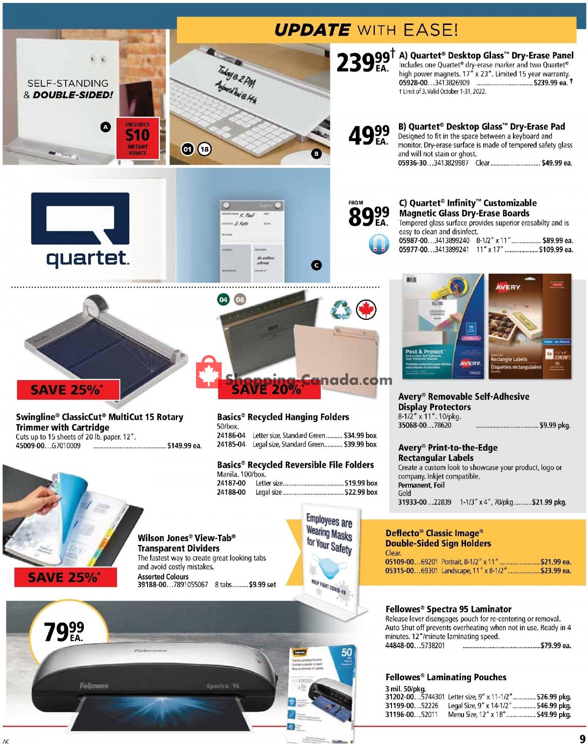 Basics Office Products flyer from Friday October 1, 2021 to Sunday October 31, 2021 - page 9
