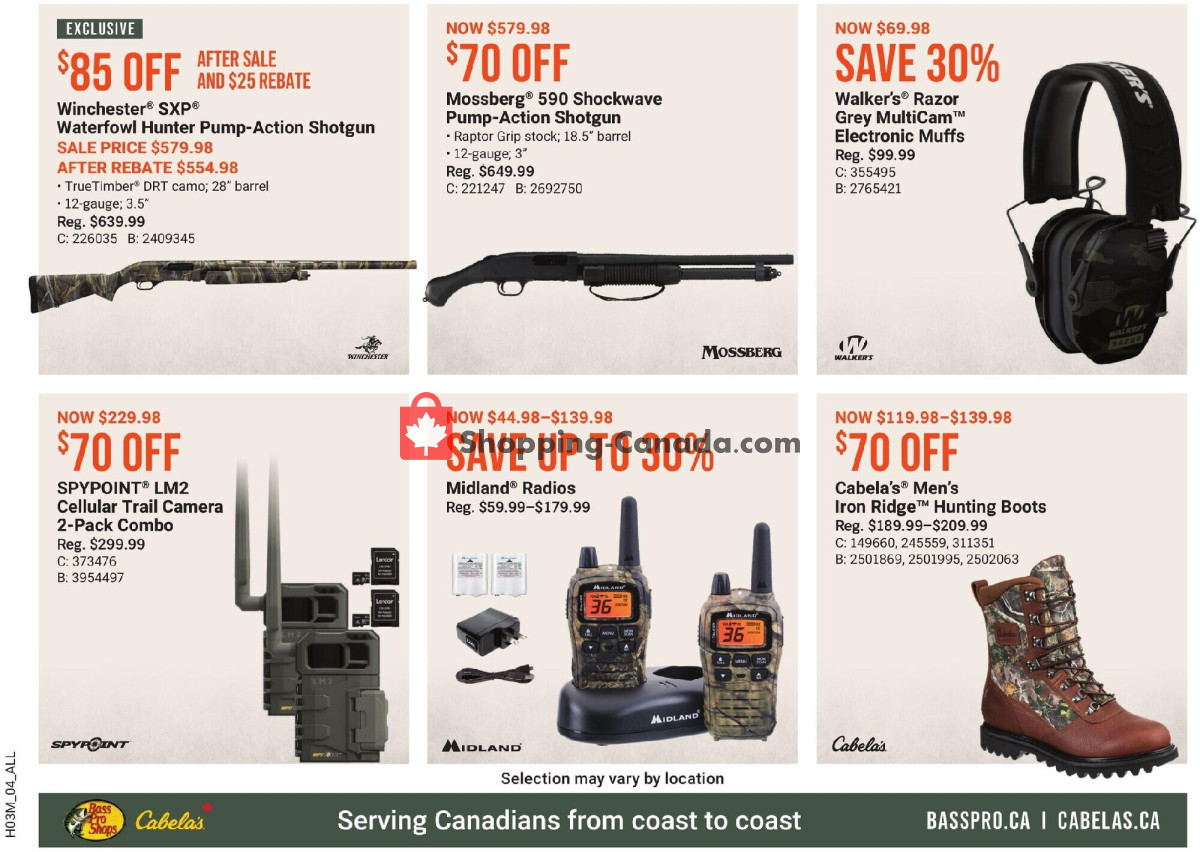 Bass Pro Shops flyer from Friday March 22, 2024 to Sunday March 24, 2024 - page 4