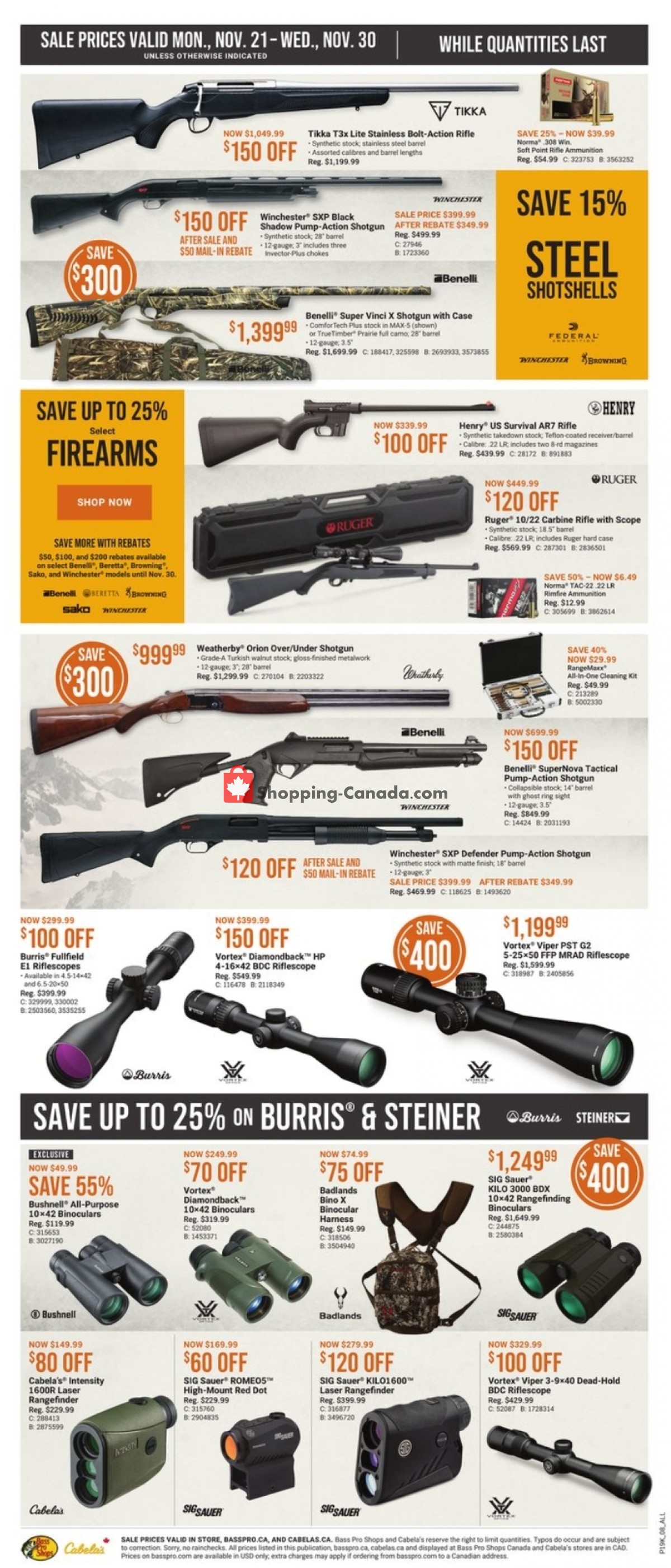 Bass Pro Shops flyer from Friday November 25, 2022 to Wednesday November 30, 2022 - page 9