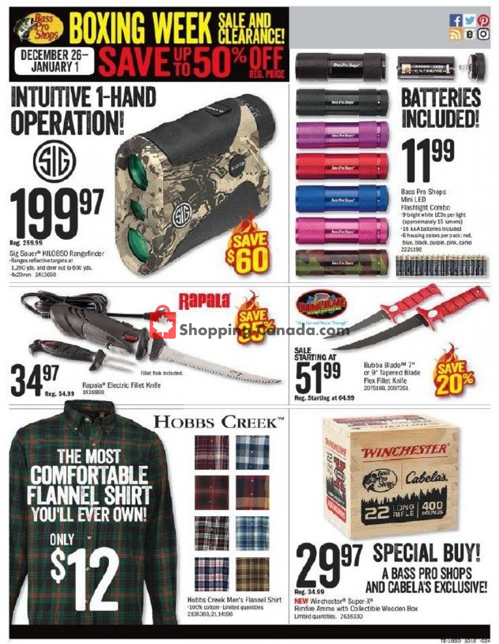 Bass Pro Shops flyer from Wednesday December 26, 2018 to Tuesday January 1, 2019 - page 16