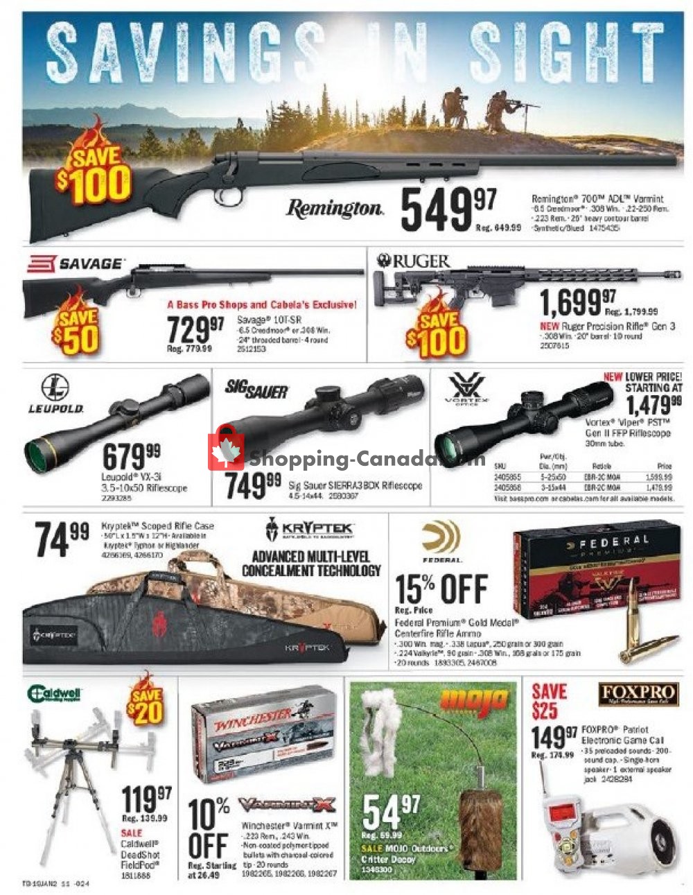 Bass Pro Shops flyer from Friday January 11, 2019 to Sunday January 27, 2019 - page 11