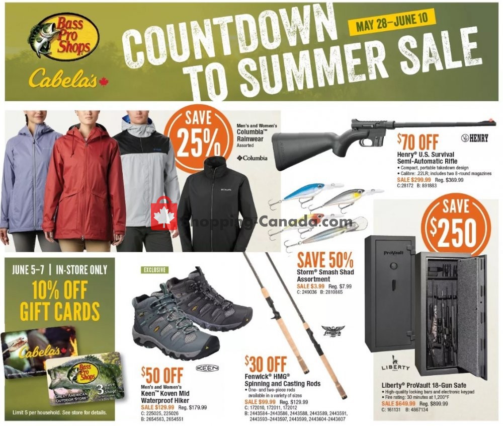 Bass Pro Shops flyer from Thursday May 28, 2020 to Wednesday June 10, 2020 - page 1