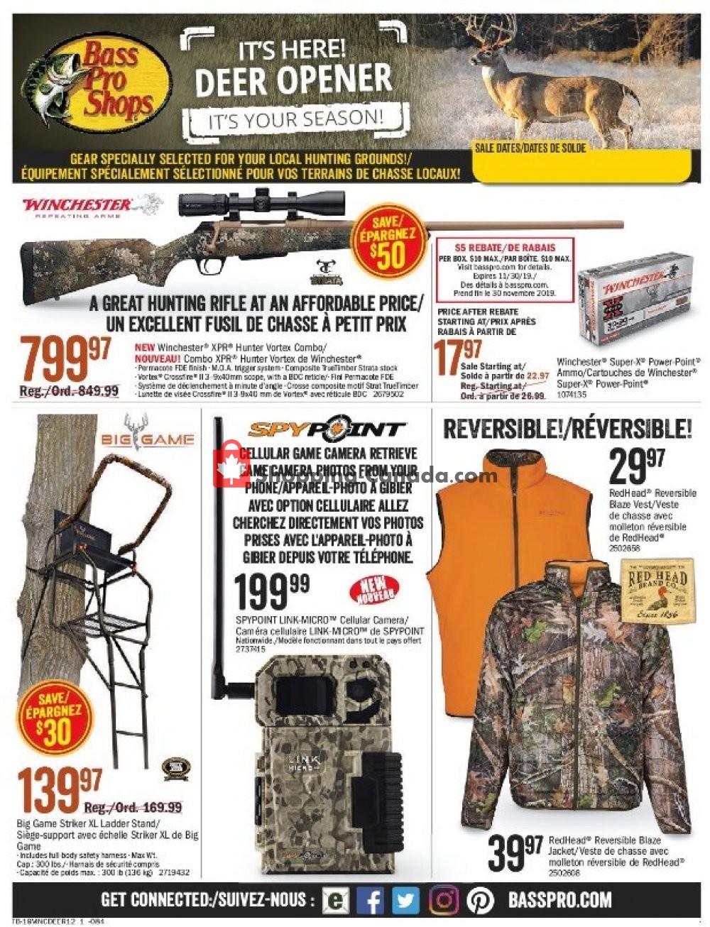 Bass Pro Shops flyer from Thursday October 3, 2019 to Sunday October 20, 2019 - page 1