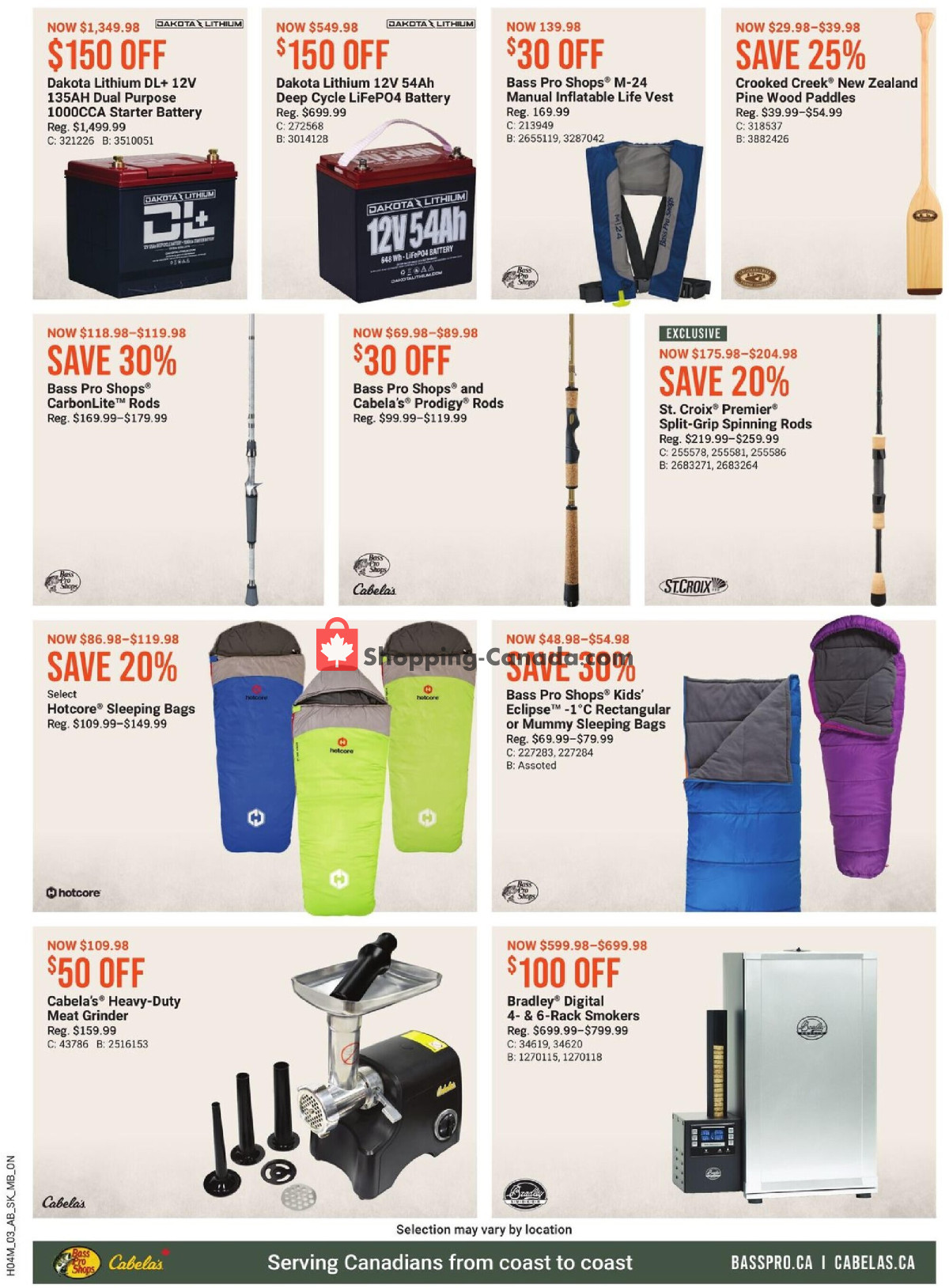 Bass Pro Shops flyer from Friday March 29, 2024 to Monday April 1, 2024 - page 3