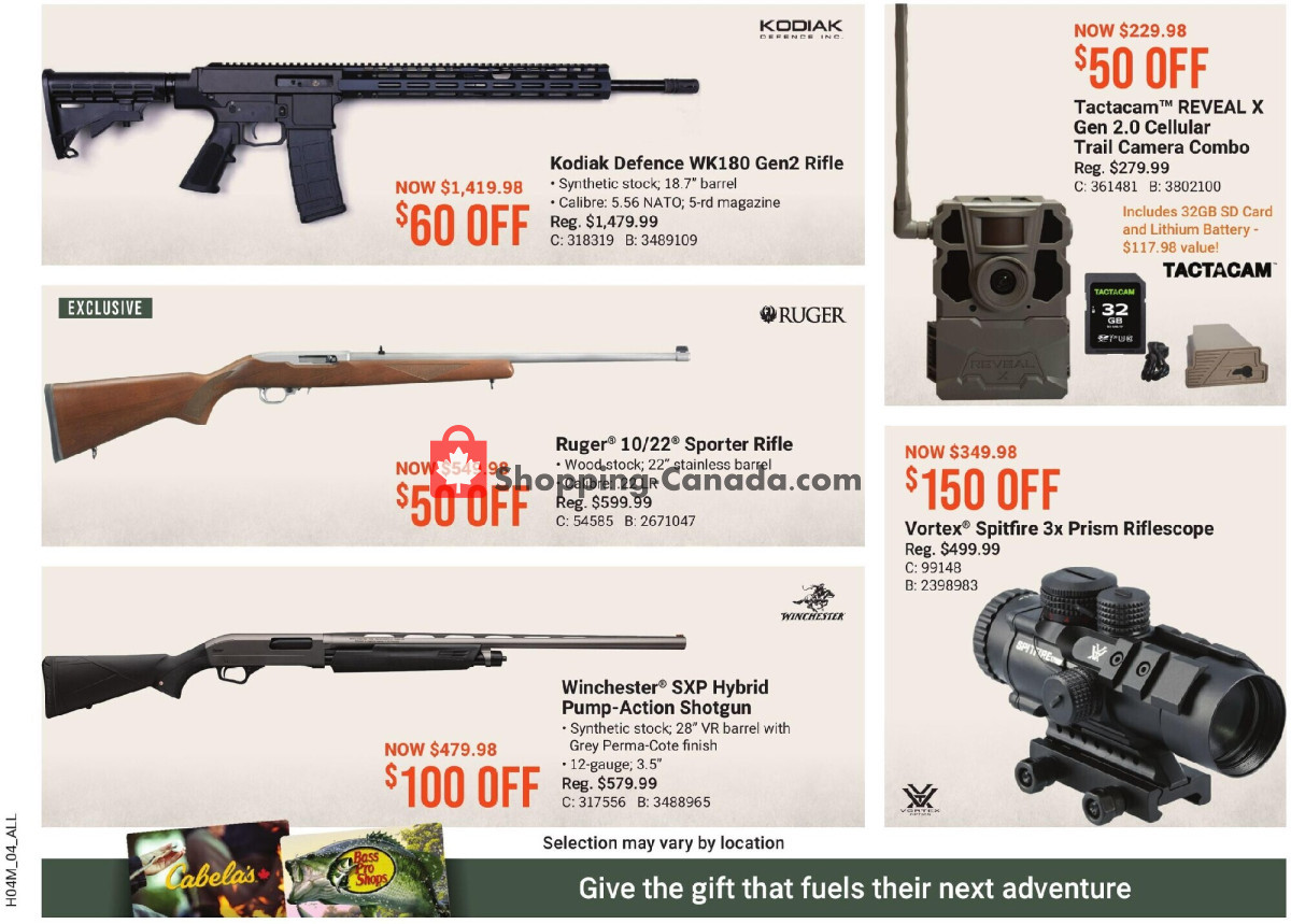 Bass Pro Shops flyer from Friday March 29, 2024 to Monday April 1, 2024 - page 4