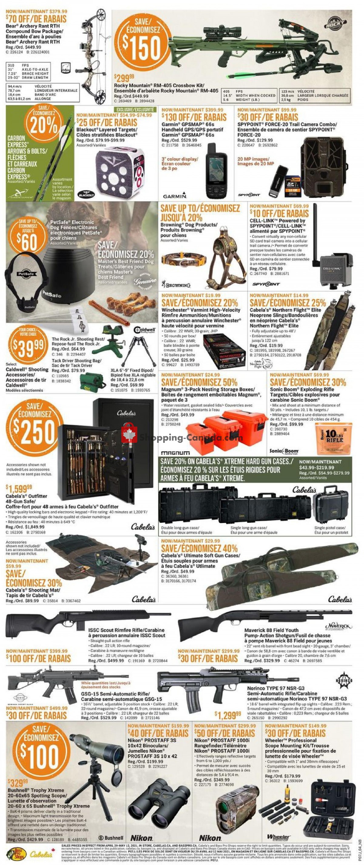 Bass Pro Shops flyer from Thursday April 29, 2021 to Wednesday May 12, 2021 - page 4